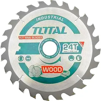 Pilový kotouč Kotouč pilový s SK plátky, 140x25,4mm, 24T, industrial, TOTAL