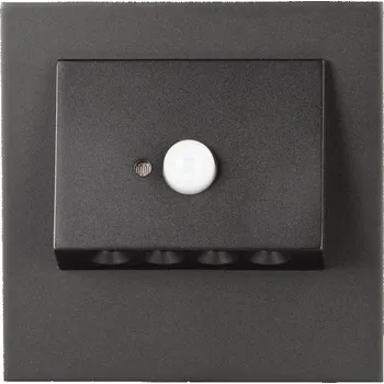 Zamel Orientační, LED svítidlo NAVI, 230V AC, IP20, s čidlem do KU krabice Teplota světla: 3000K - teplá bílá, Barva materiálu: černá