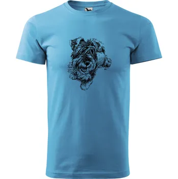 Tričko - Knírač Barva: Tyrkysová (44), Velikost: 158 cm/12 let, Střih: Dámské