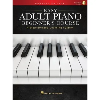 Easy Adult Piano Beginner's Course (noty na snadný klavír) (+audio)