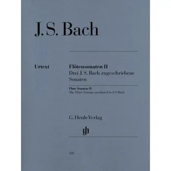 Johann Sebastian Bach: Flute Sonatas 2 - Three Sonatas attributed to J.S. Bach (noty na příčnou flétnu, klavír)
