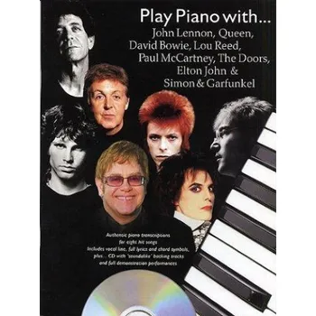 Play Piano With...John Lennon, Queen, David Bowie, Lou Reed, Paul McCartney, The Doors, Elton John & Simon & Garfunkel (noty na klavír, zpěv, akordy) (+audio)