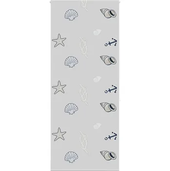 vidaXL Sprchová roleta 110x240 cm Šířka látky 106 cm [4014903] Barva: mořské hvězdice