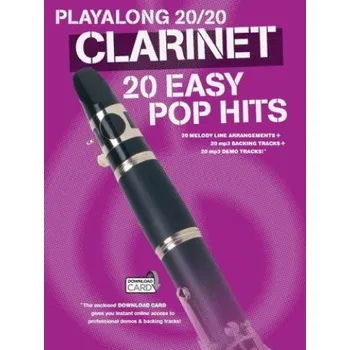 Playalong 20/20 Clarinet: 20 Easy Pop Hits (noty na klarinet) (+audio)