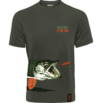 Příslušenství pro rybářský kemping Triko s potiskem štiky XXL