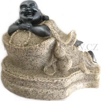 Buddha Feng Shui Soška Pískovec 1/10cm