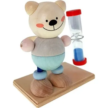 Hodiny Hess Přesýpací hodiny medvídek výška 10 cm motiv medvídka