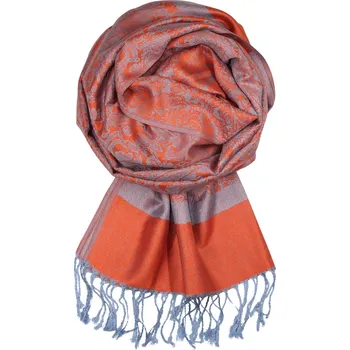 Šála Venezia kašmírový šál - pašmína_54 tmavě oranžová