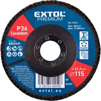 Brusný kotouč Kotouč lamelový šikmý korundový, 115mm, P36 EXTOL PREMIUM