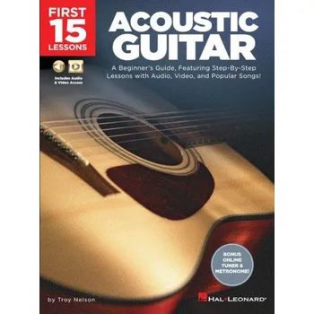 First 15 Lessons: Acoustic Guitar (tabulatury na kytaru) (+audio & video)