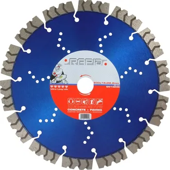 Řezný kotouč Kotouč řezný diamantový segmentový 230 x 15 x 22,2 mm RAPID