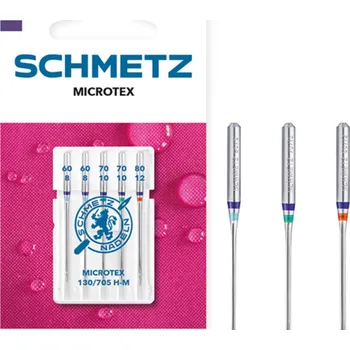Schmetz jehly MICROTEX 130/705H-M, mix velikostí