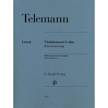 Georg Philipp Telemann: Viola Concerto In G Major (noty na violu, klavír)
