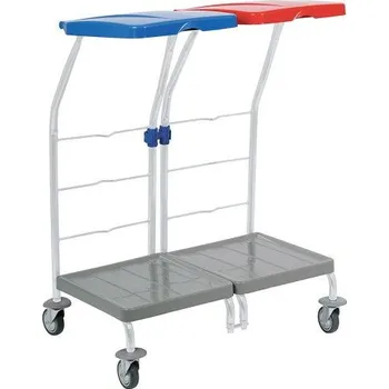 Venkovní odpadkový koš MEVA-TEC Dvojstojan na pytle pojízdný