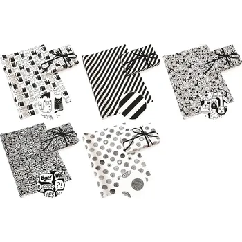 Balící papír Balicí papír Neutral Black & White 70g 200x70 cm mix 102 gram