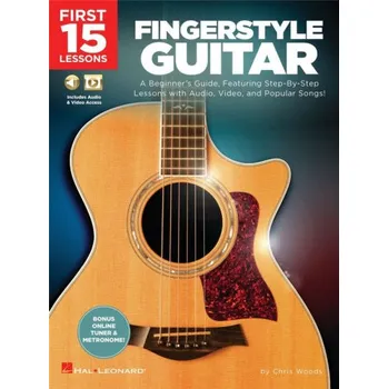 First 15 Lessons: Fingerstyle Guitar (tabulatury na kytaru) (+audio/video)