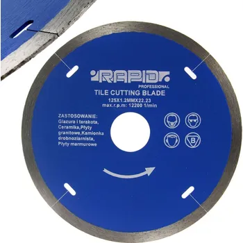 Řezný kotouč Kotouč řezný diamantový 125x1.2x22.2mm RAPID