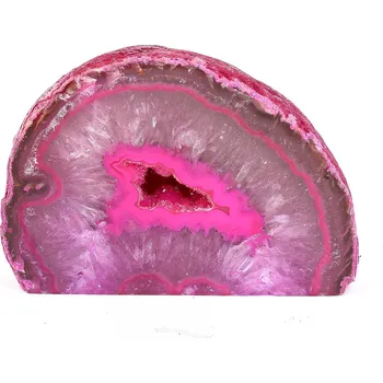 Přírodní kámen Geoda s dutinou růžový achát 214g (Brazílie)