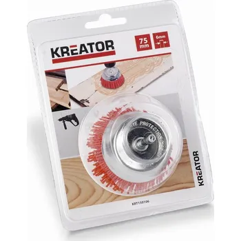 Drátěný kartáč KRT150106 - Brusný nylonový kartáč 75mm KREATOR
