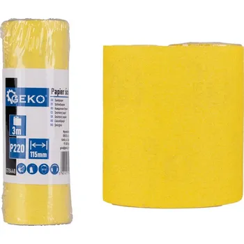 Brusný papír Brusný pás 115mm, role 3m, P220 GEKO