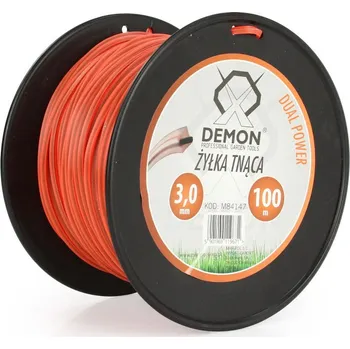Struna zesílená, čtvercový profil, 100m, 3mm DEMON