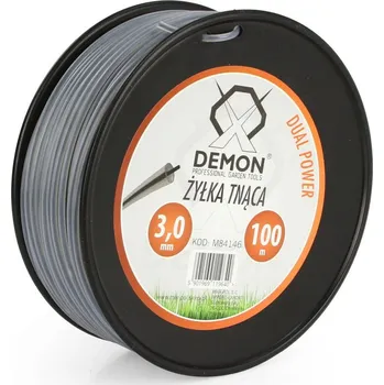 Struna zesílená, kulatý profil, 100m, 3mm DEMON