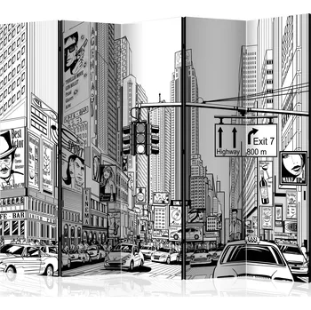 Paraván Paraván - Ulice v New Yorku II Velikost: 225x172 cm, Provedení: Jednostranný