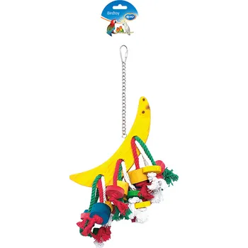 Hračka pro ptáka Duvo + DUVO hračka pro papoušky půlměsíc