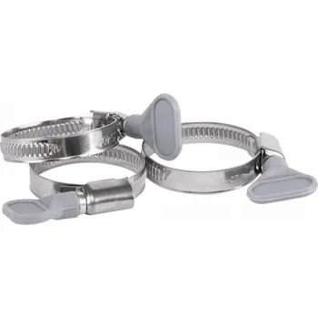 Organizace kabelů BRADAS Stahovací páska nerezová s motýlkem 16-27mm, šedá