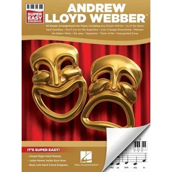 Andrew Lloyd Webber – Super Easy Songbook (noty na snadný sólo klavír)