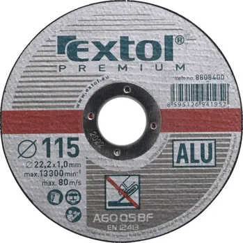 Řezný kotouč Kotouč řezný na Alu, 115x1,0x22,2mm, EXTOL PREMIUM
