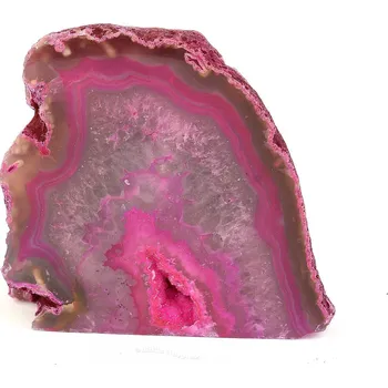 Přírodní kámen Geoda s dutinou růžový achát 208g (Brazílie)