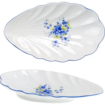 Český porcelán, Dubí Miska mušle 23 cm pomněnky