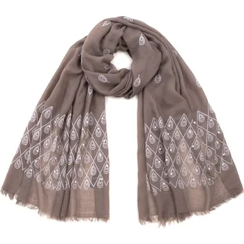 Šátek Art Of Polo Dámský šátek Paymanah tmavě béžová One size