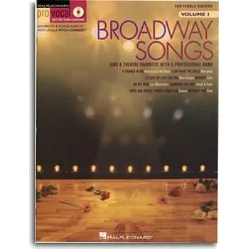 Pro Vocal For Female Singers: Broadway Songs - For Female Singers (noty, akordy, zpěv) (+audio)