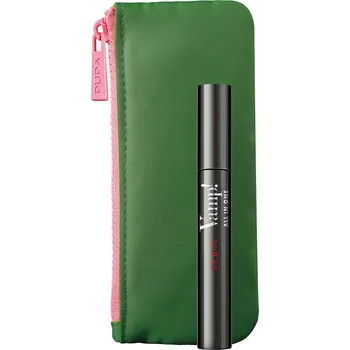 Kosmetická sada PUPA Vamp! All in One Mascara 101 Extra Black 9 ml + mini kosmetická taštička