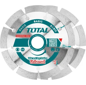 Řezný kotouč Kotouč řezný diamantový segmentový, 115x22,2mm, suché řezání, TOTAL