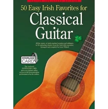 50 Easy Irish Favourites For Classical Guitar (noty, tabulatury na kytaru) (+audio)
