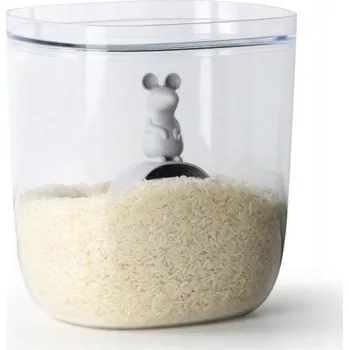 Dóza na potraviny Nádoba na sypké potraviny Qualy QL10326-CL-GY 3,5 l