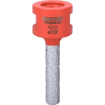 Vrták Korunka brusná diamantová, O 10mm, závit M14 EXTOL PREMIUM