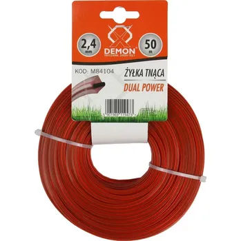 Zahradní technika Struna zesílená, čtvercový profil, 50m 2,4mm DEMON