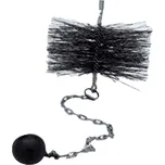 Kartáč komínový 200 mm oko-závaží 0,5kg 