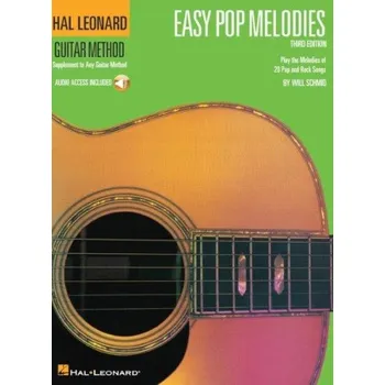 Hal Leonard Guitar Method: Easy Pop Melodies - 3rd Edition (noty, melodická linka, akordy) (+audio)