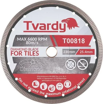 Řezný kotouč Kotouč diamantový řezný 230x10x25,4/22,23mm na dlaždice a kámen TVARDY