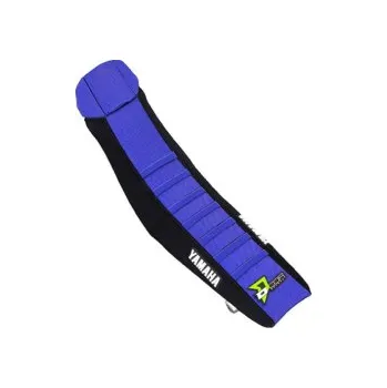 Moto sedlo Potah sedla DCore Gripper Factory Seat Cover Yamaha YZ250F 24-25 YZ450F 23-26 Yamaha Star Factory Black/Blue