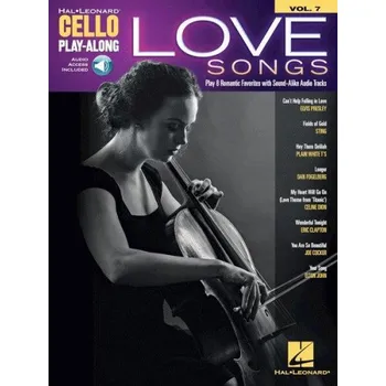 Cello Play-Along 7: Love Songs (noty na violoncello) (+audio)
