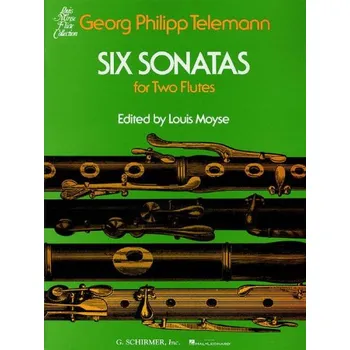 Georg Philipp Telemann: Six Sonatas for 2 Flutes (noty na příčnou flétnu)