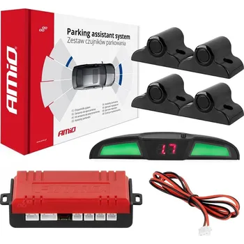 Parkovací asistent Amio Parkovací senzory LED COB 4 TRUCK, s displejem, zadní