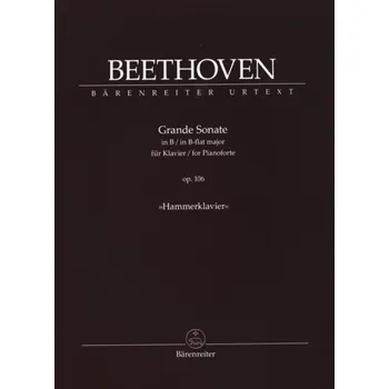 Beethoven: Grande Sonate in B-flat Major Op. 106 - Hammerklavier (noty na klavír)