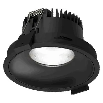 Illuxtron Designová vestavná bodovka Fido 98 LV-HE Teplota chromatičnosti / Stmívání: 4000 Kelvinů / Nestmívatelné, Barva vnější / barva vnitřní: Černá / Černá, Úhel vyzařování: 24° F13E03729K02